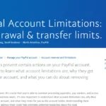 Paypal Account Limitations