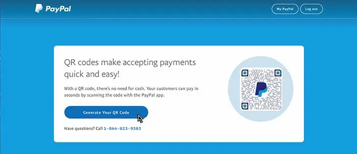 what is a paypal qr code