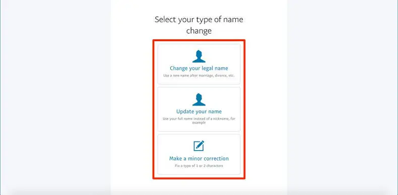 can i change the name on my paypal account