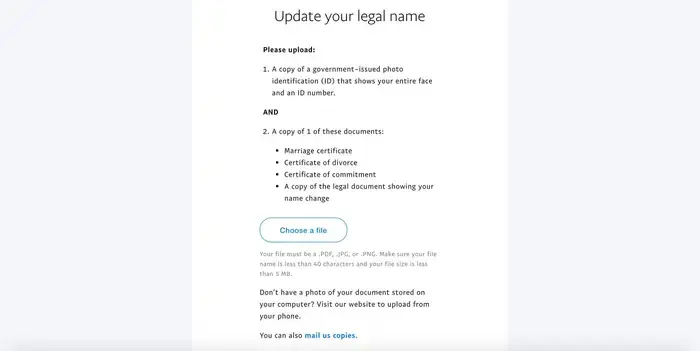 changing your legal name