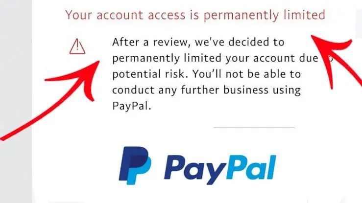 Paypal Account permanently limited