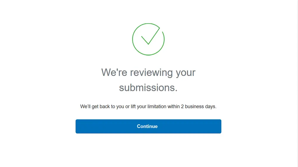 How Long Will It Take to Lift The Limitation on My Paypal Account